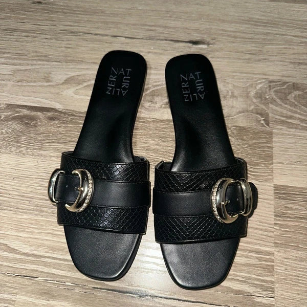 Naturalizer Women Santiago Fashion Slip On Slide Flat Sandal 7