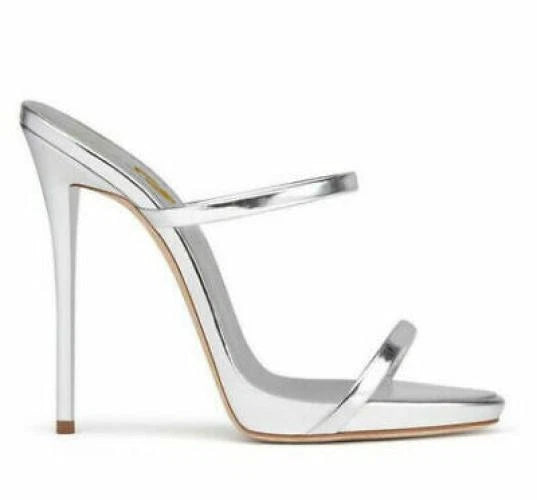 Women's High Heels Party Dress Slides Mules Summer Sandals Banquet Evening Shoes