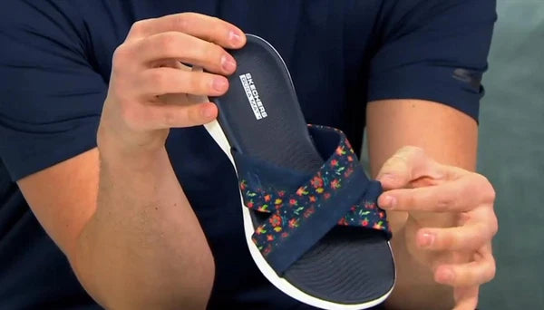 Skechers Women On-the-GO  Washable Floral Slides - Bloom TINI $47 {&}