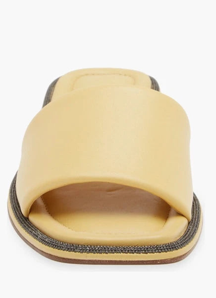 NEW BRUNELLO CUCINELLI Monili Trim Slide Sandal  Sz 7.5 US 37.5 EU $695