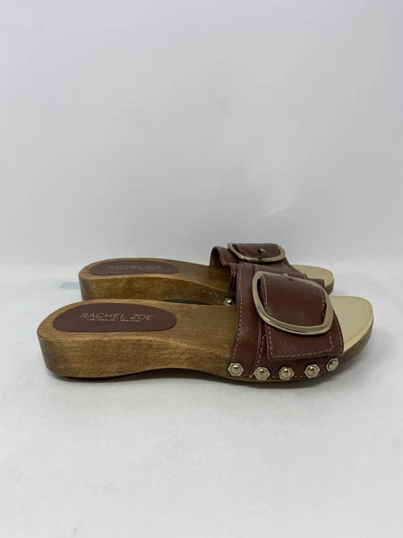 Rachel Zoe Women's Fashion Buckle Open Toe Slide Sandals Women’s Size: 7.5