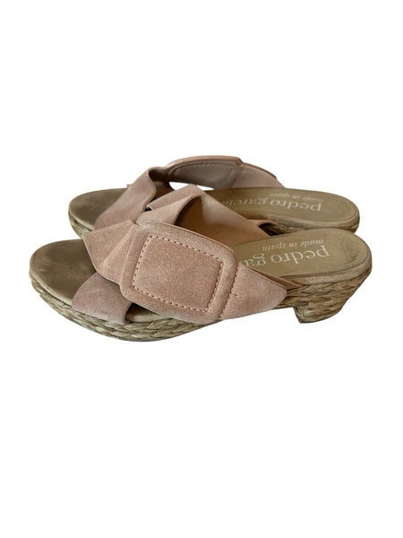 Pedro Garcia Sandals Women's Size 36.5 Braided Raffia Sole Designer Made Spain