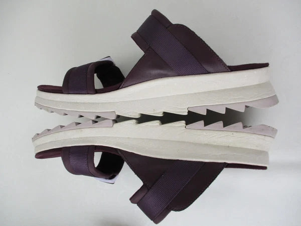 Merrell Alpine Cush Burgundy Sport Platform Slide Sandals size 11, 42