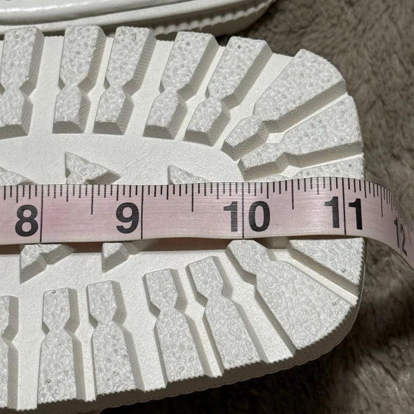 Sole Mates White SlipOnPlatform Wedge Flip Flop Thong Sandals Womens Sz 10- NEW