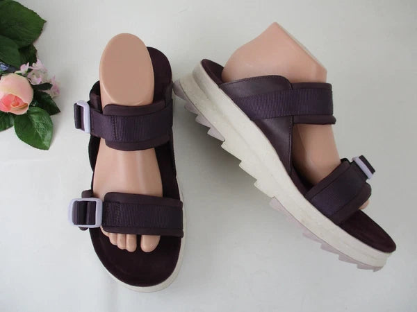 Merrell Alpine Cush Burgundy Sport Platform Slide Sandals size 11, 42