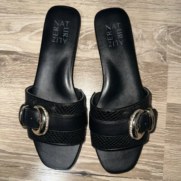 Naturalizer Women Santiago Fashion Slip On Slide Flat Sandal 7