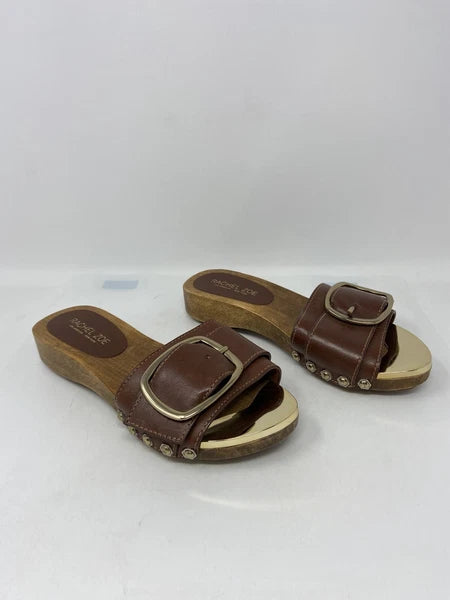 Rachel Zoe Women's Fashion Buckle Open Toe Slide Sandals Women’s Size: 7.5