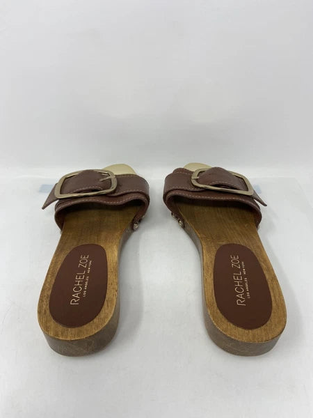 Rachel Zoe Women's Fashion Buckle Open Toe Slide Sandals Women’s Size: 7.5