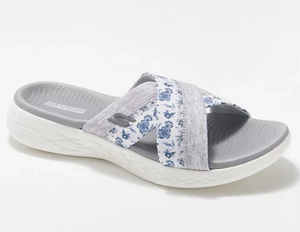 Skechers Women On-the-GO  Washable Floral Slides - Bloom TINI $47 {&}