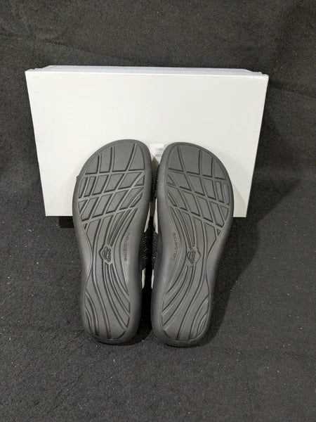 2 pair Abeo Barrie NIB Black/ Grey Tiny Stones Orthotic Sandals Sz 7.5